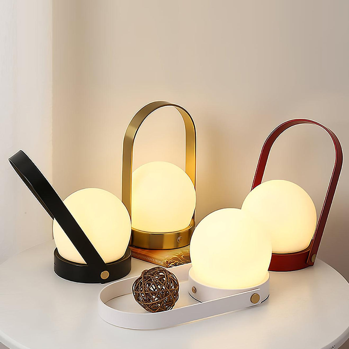 Zenon Minimalistische glazen tafellamp