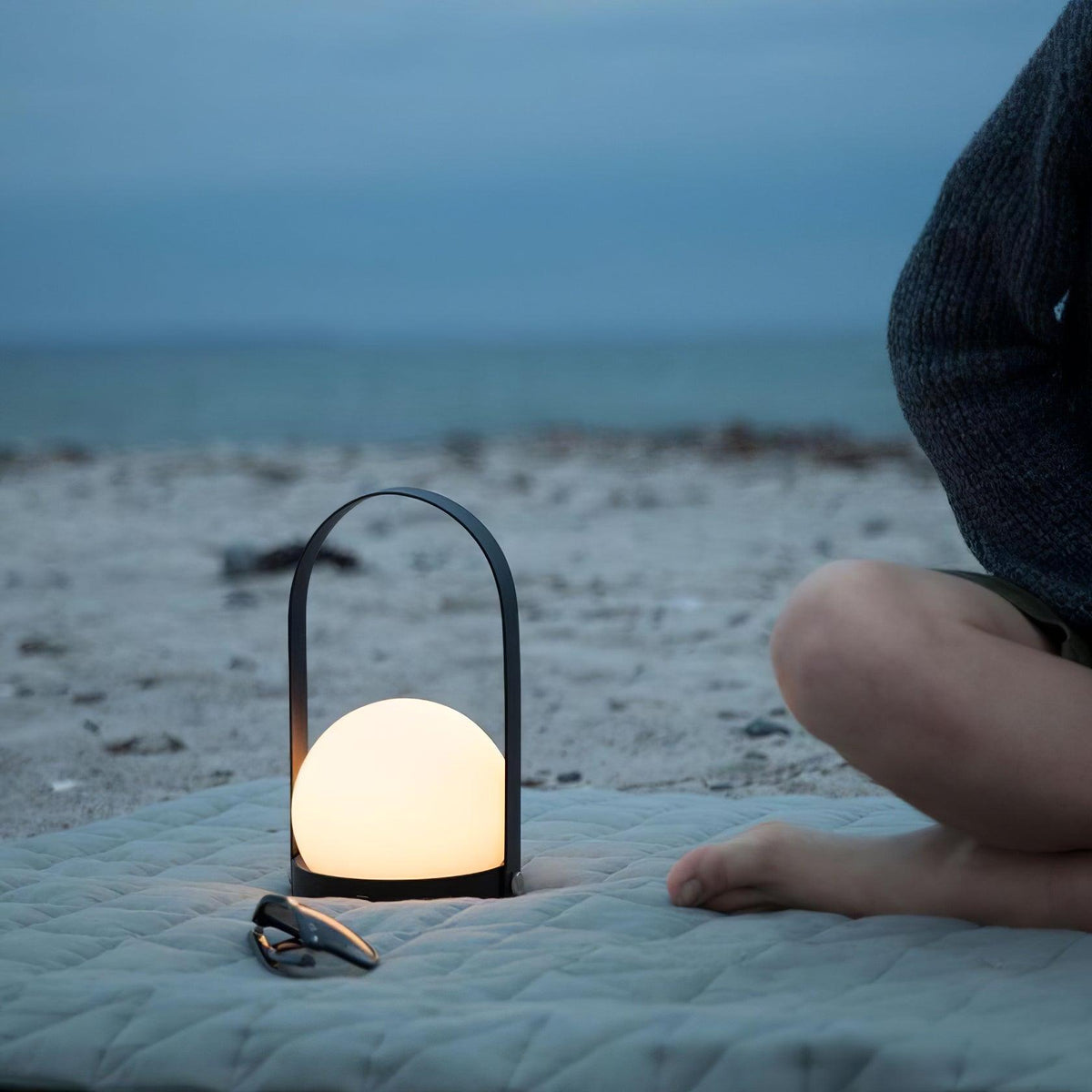 Zenon Minimalistische glazen tafellamp