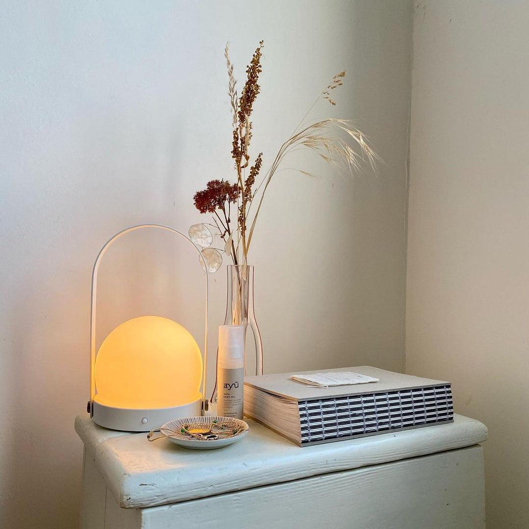 Zenon Minimalistische glazen tafellamp