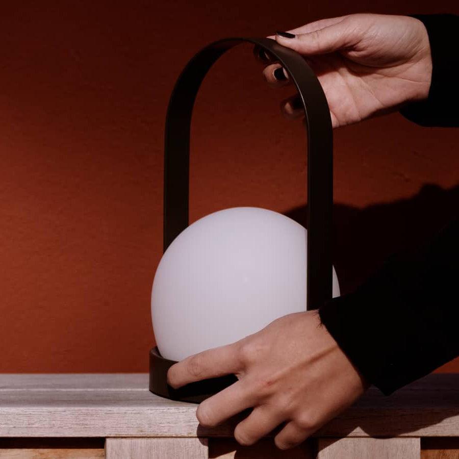 Zenon Minimalistische glazen tafellamp