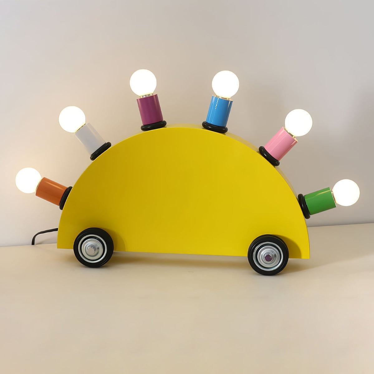 Mirerette tafellamp kleurrijk auto kinderkamer