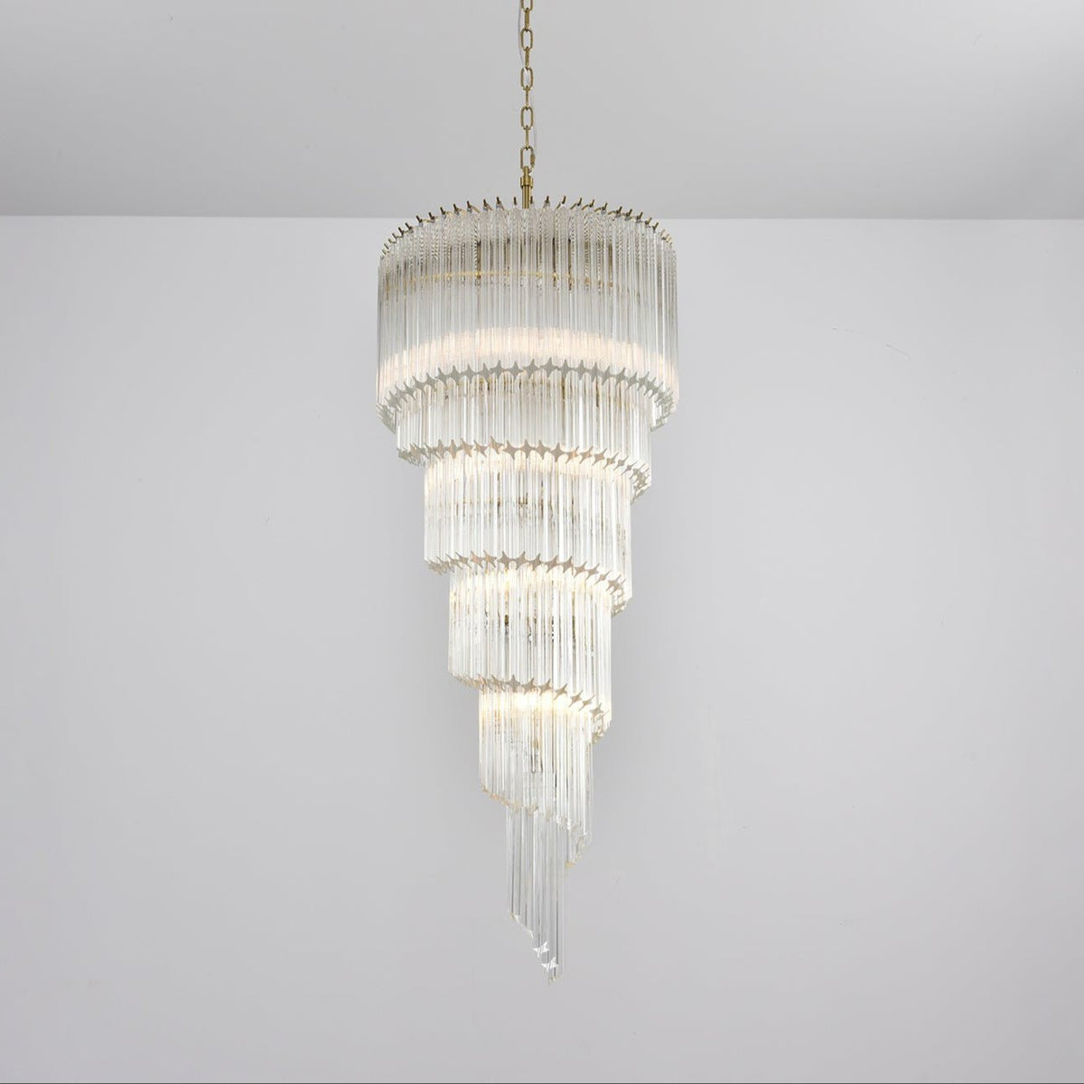 Paisley kroonluchter met helder glas