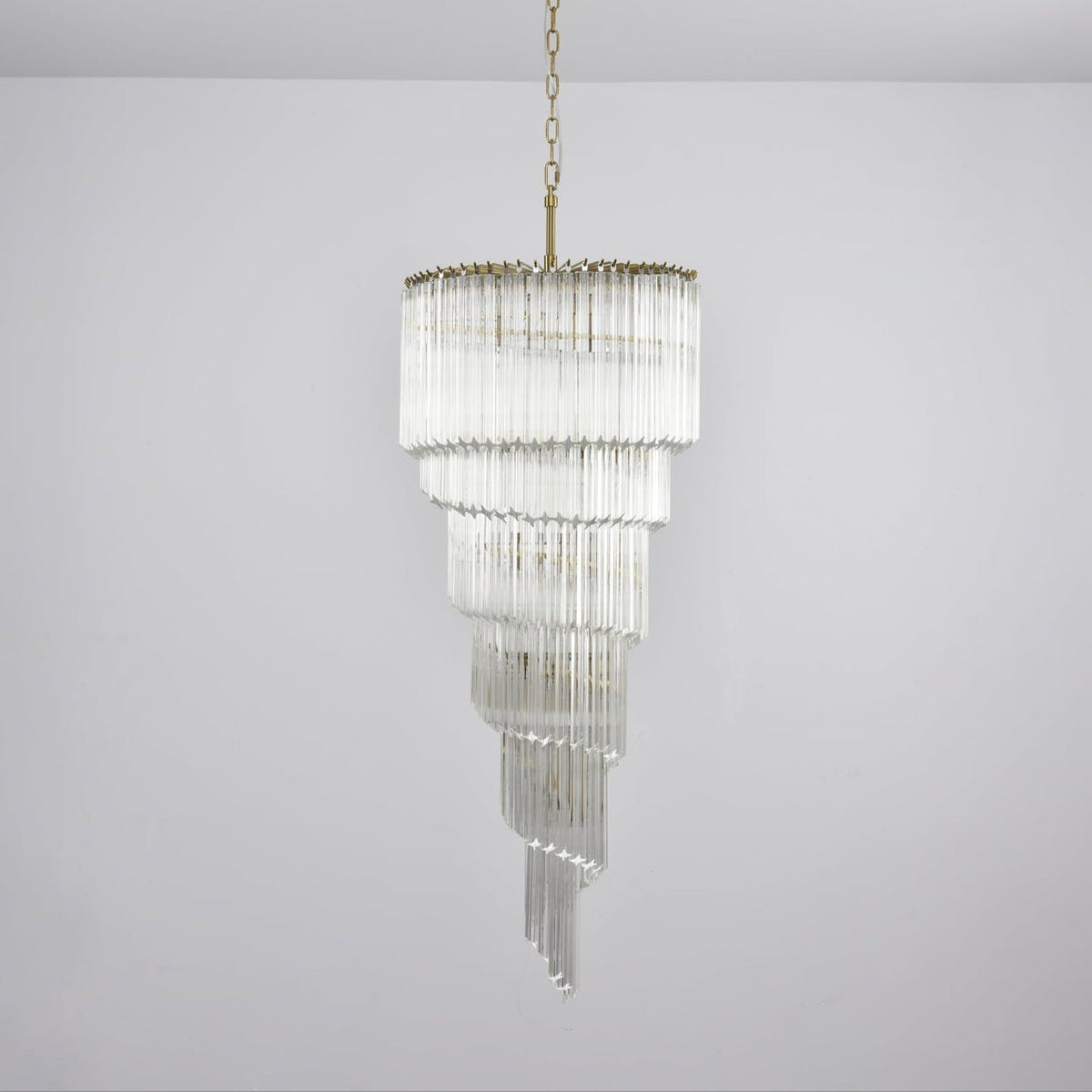 Paisley kroonluchter met helder glas
