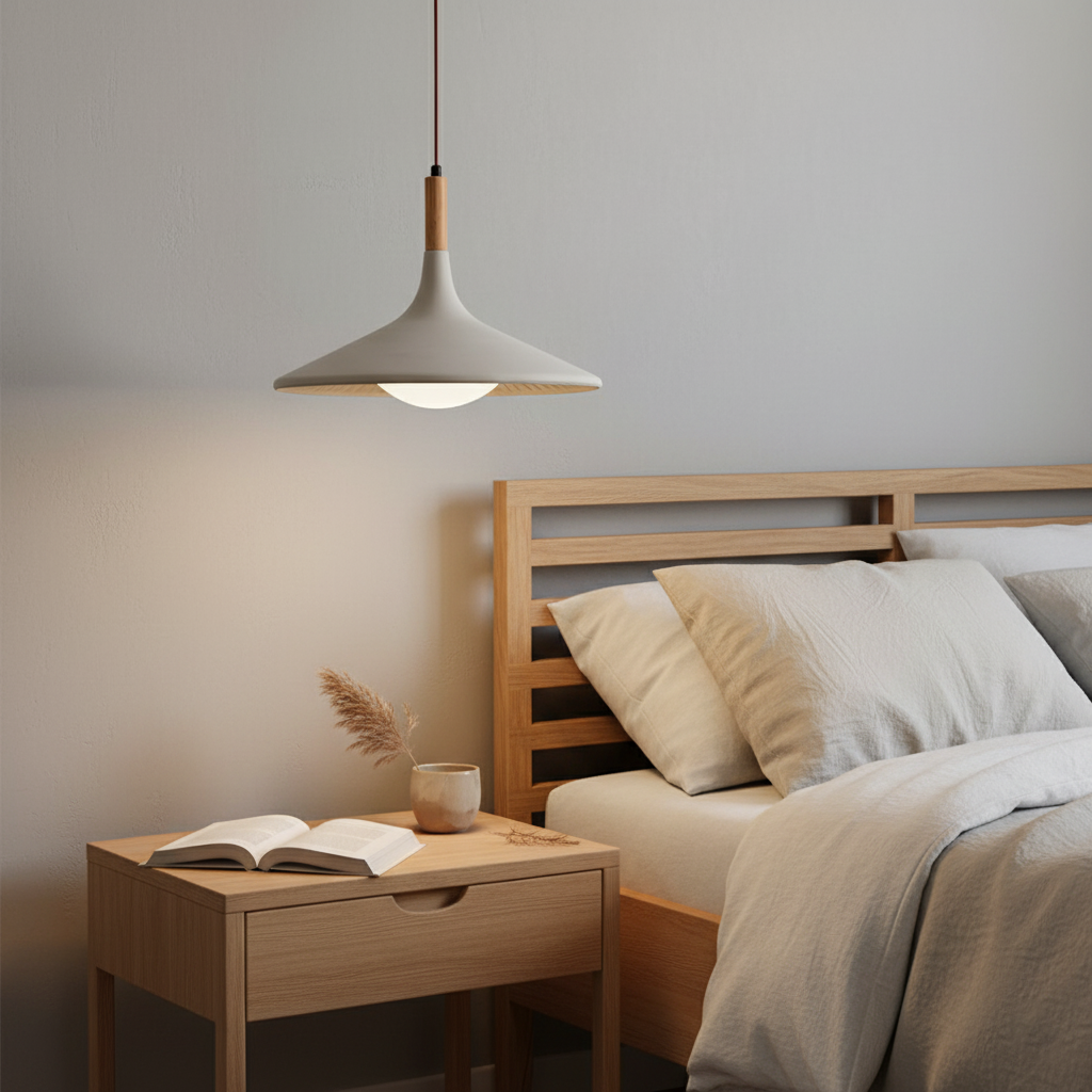 Houten hanglamp
