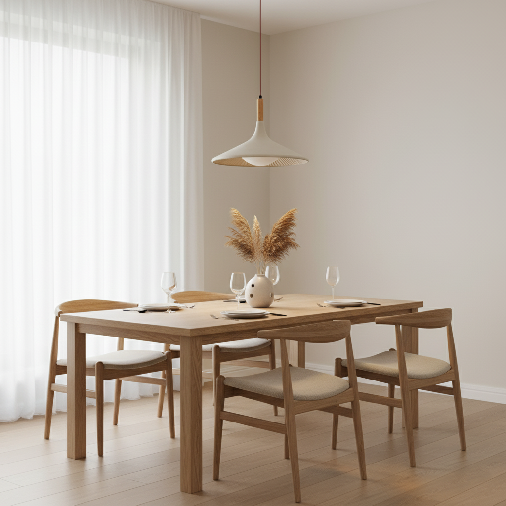 Houten hanglamp