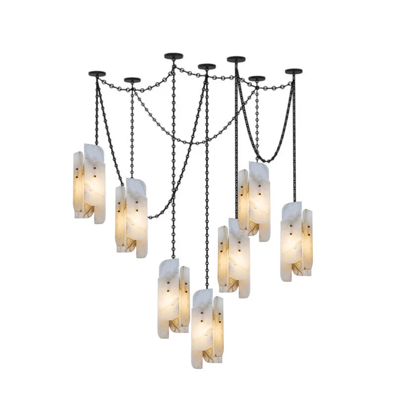 Aurevian Cascading Chain Cluster Kroonluchter