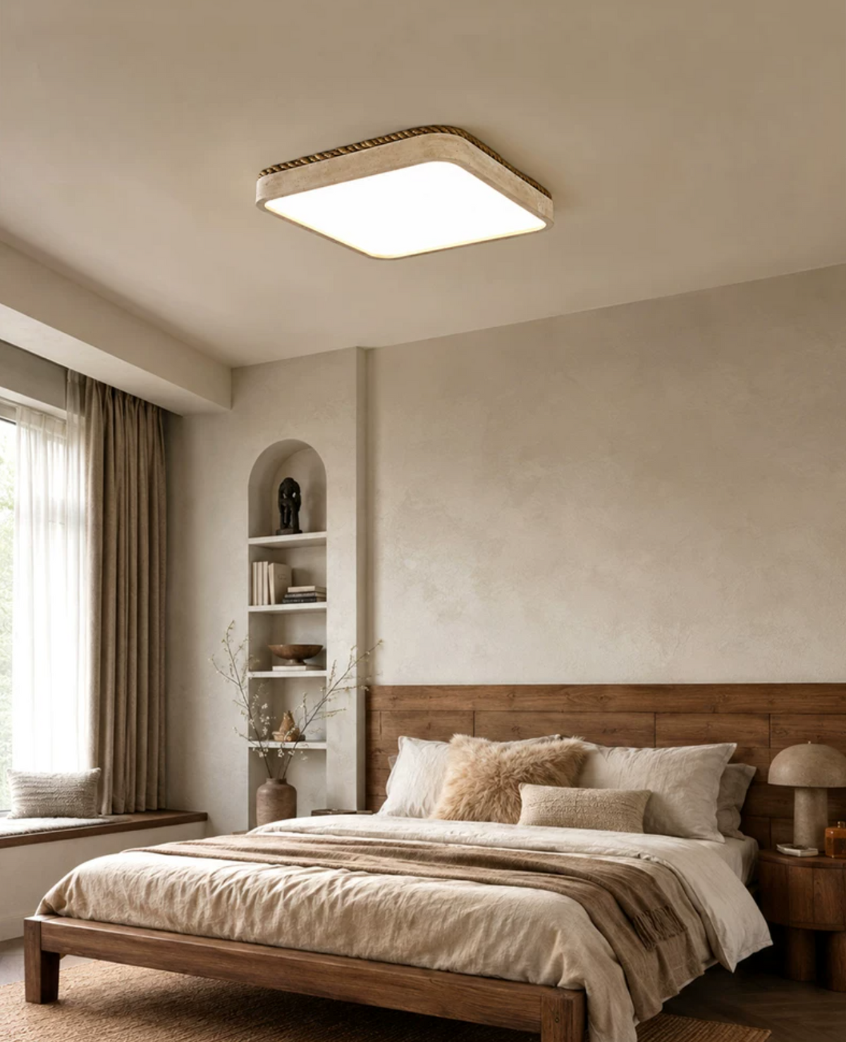 Ivermont travertin inbouwlamp