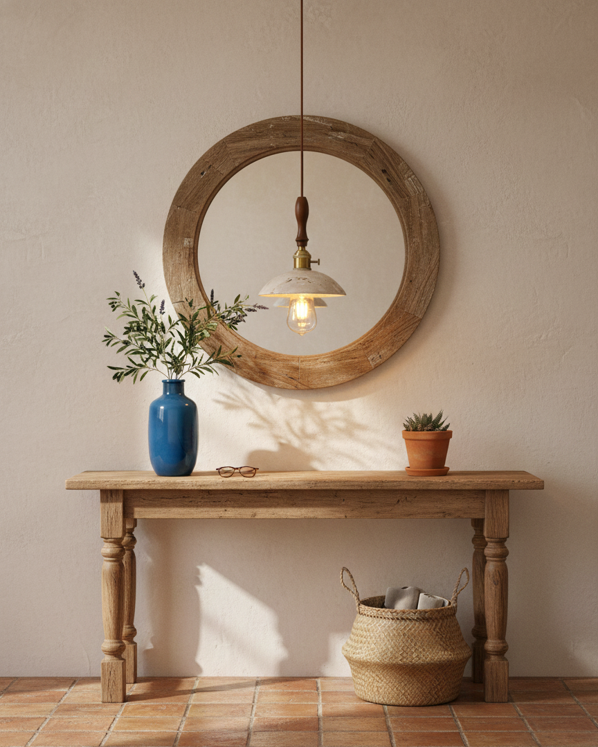 Seruine travertin hanglamp