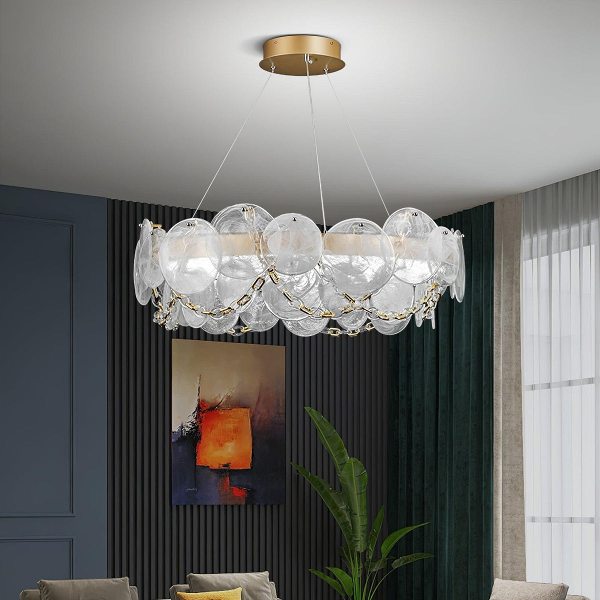 Celinaria luxe glas kroonluchter