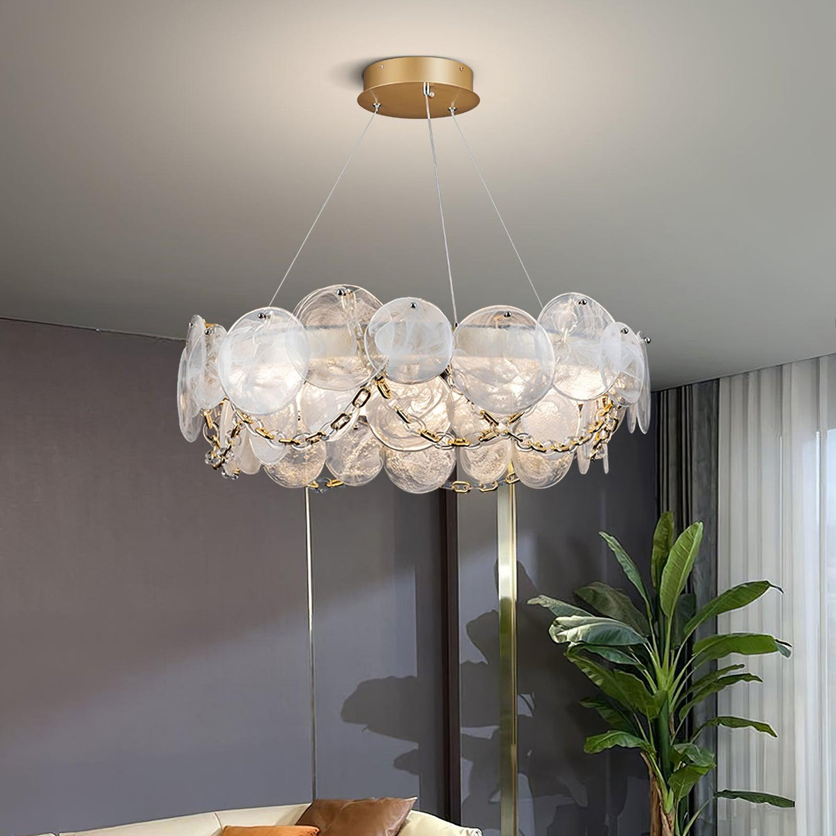 Celinaria luxe glas kroonluchter