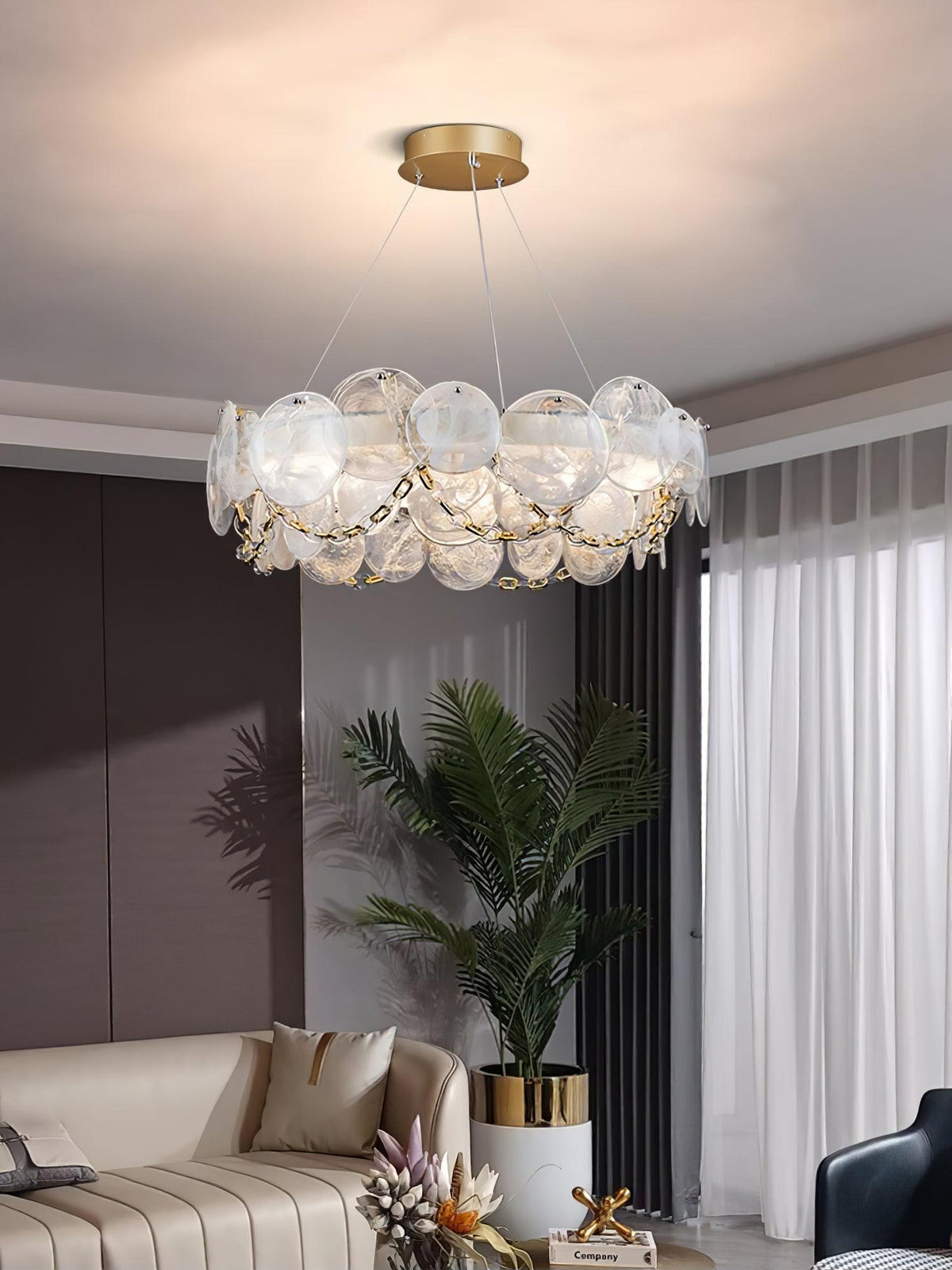 Celinaria luxe glas kroonluchter