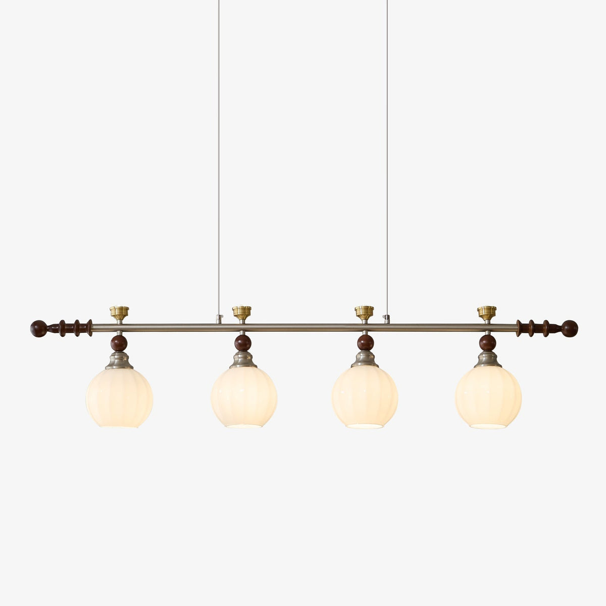Otheia elegantie Vintage Lineaire hanglamp van Hout