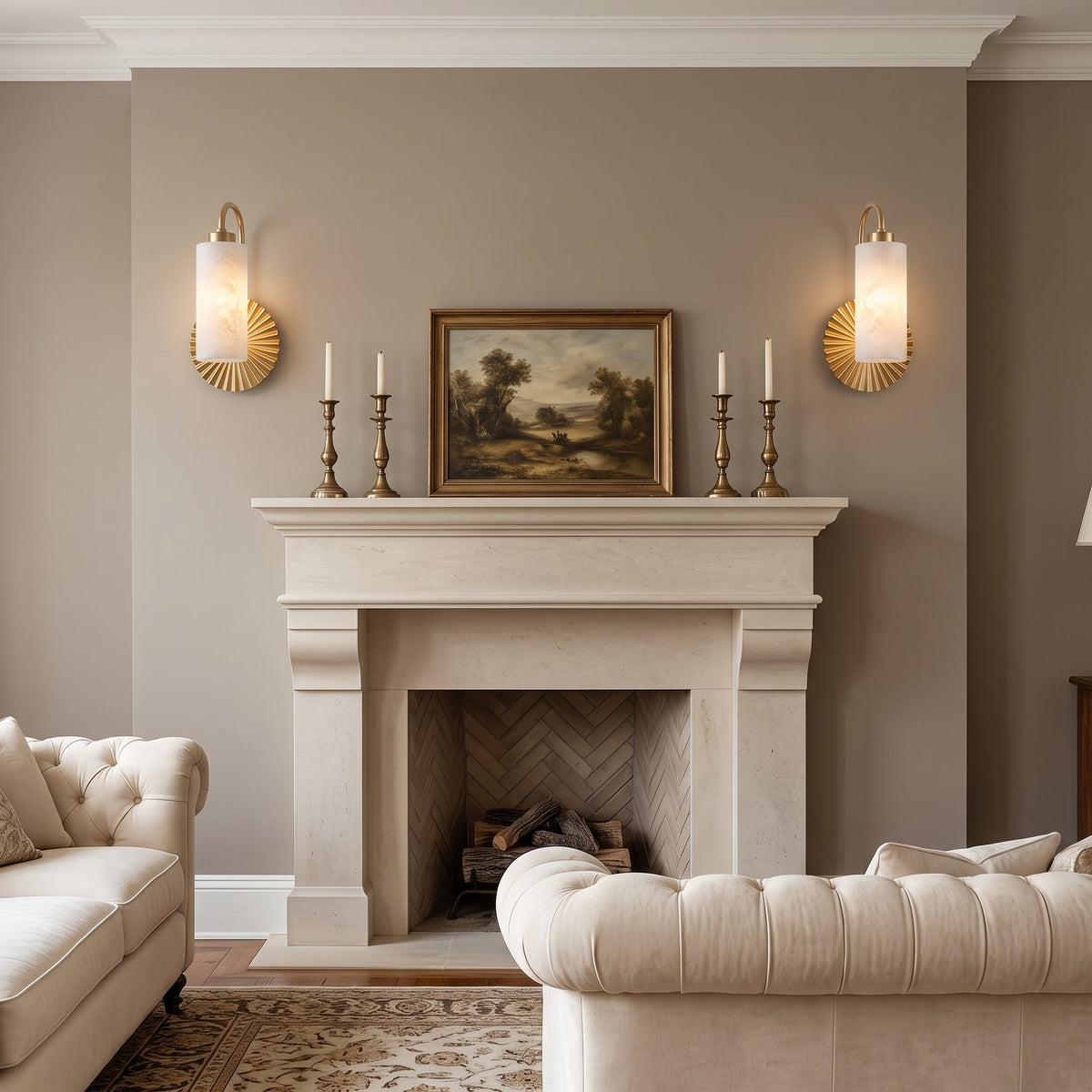 Alderhaven Albasten wandlamp