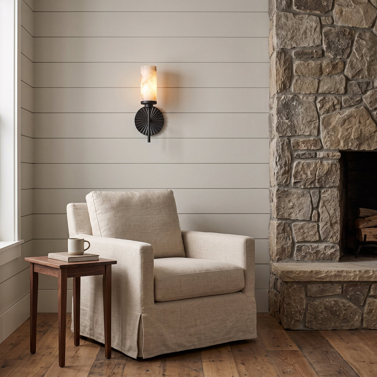 Alderhaven Albasten wandlamp