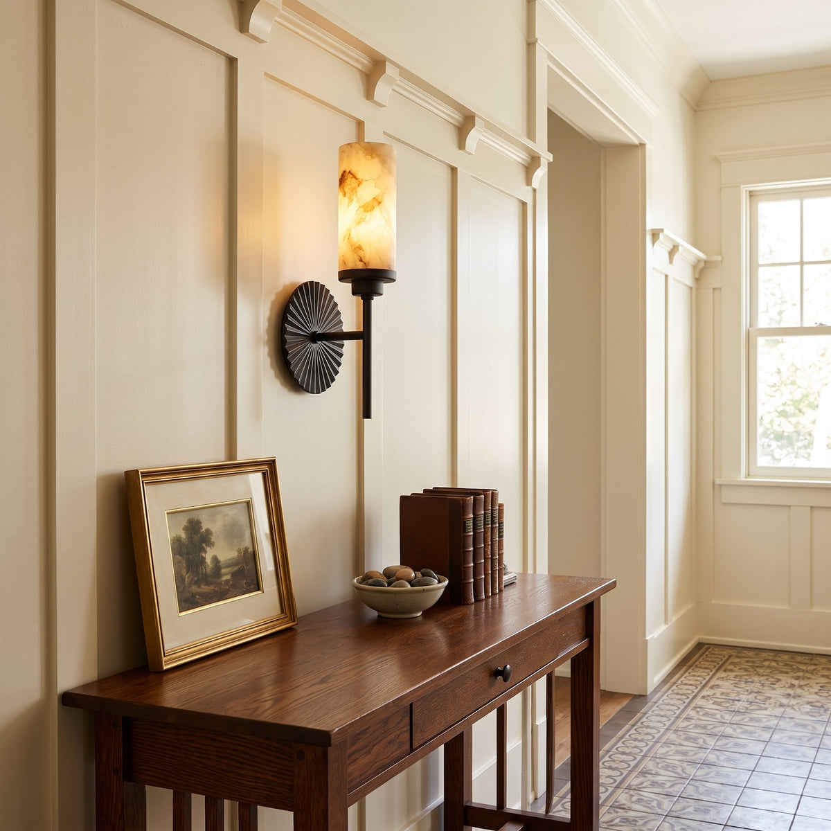 Alderhaven Albasten wandlamp