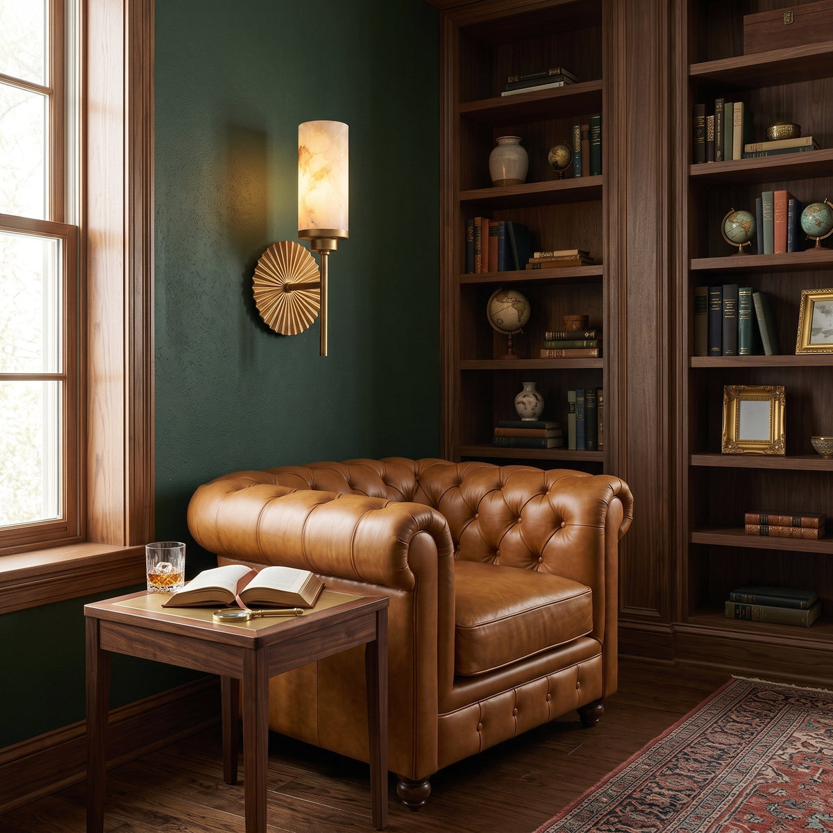 Alderhaven Albasten wandlamp