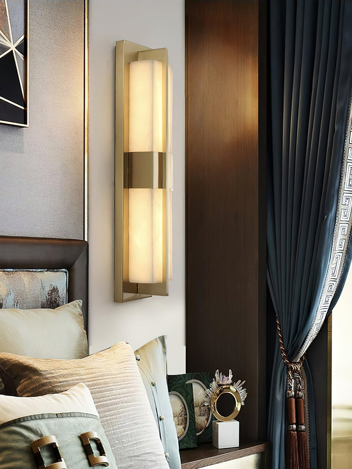 Renanine wandlamp met afwerking