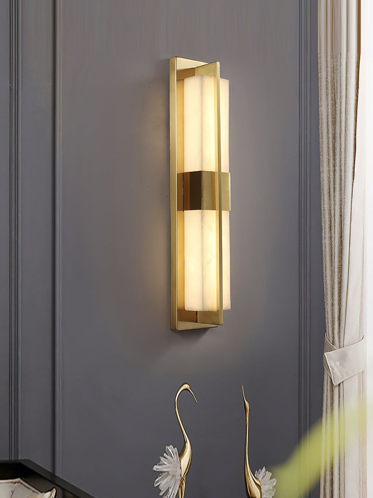 Renanine wandlamp met afwerking