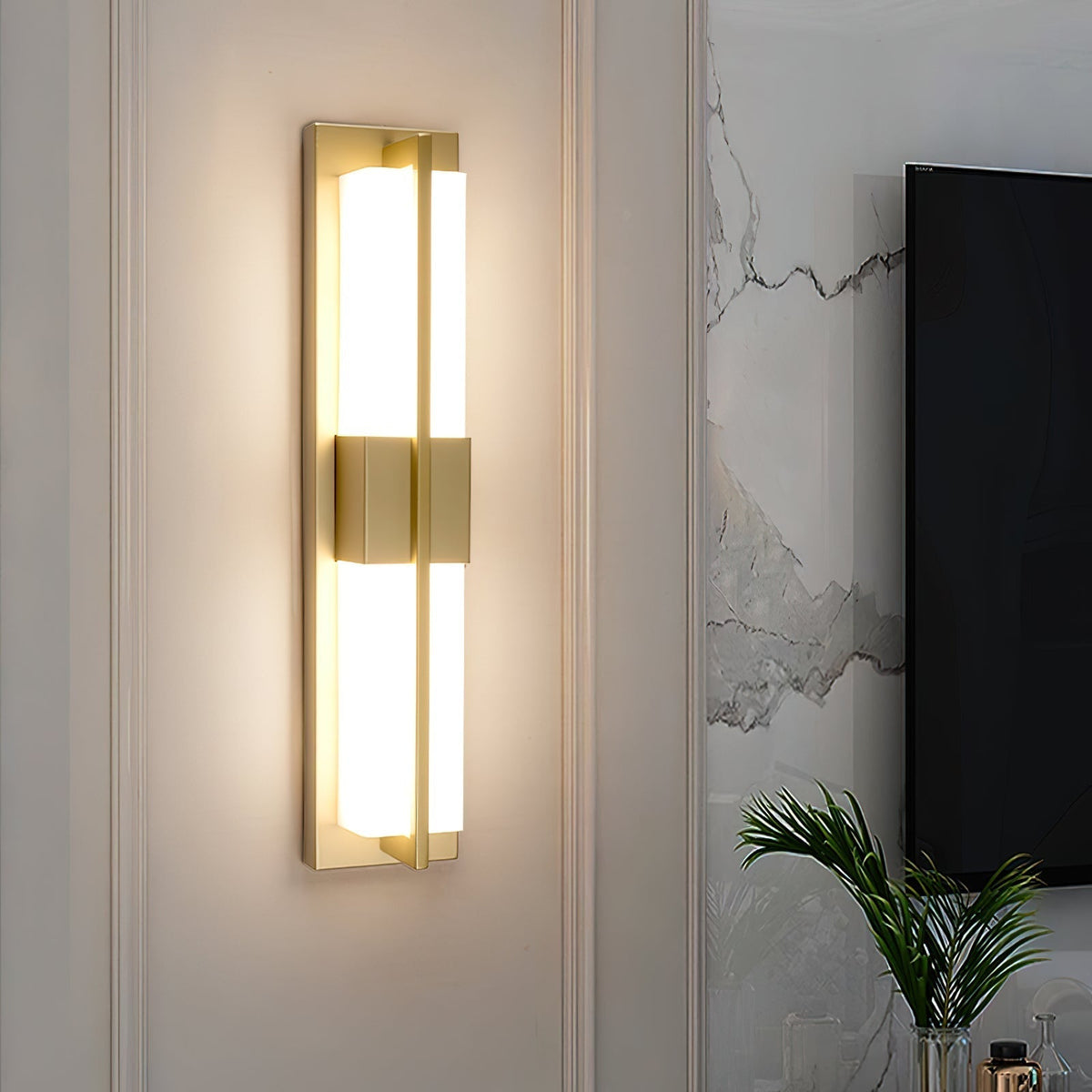 Renanine wandlamp met afwerking