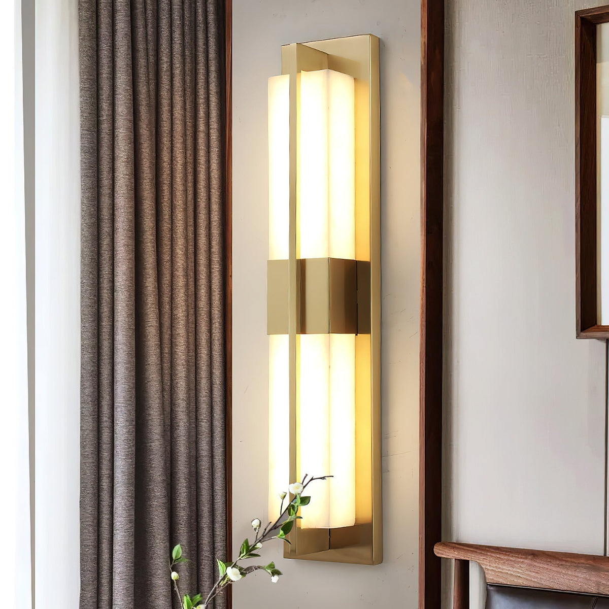 Renanine wandlamp met afwerking
