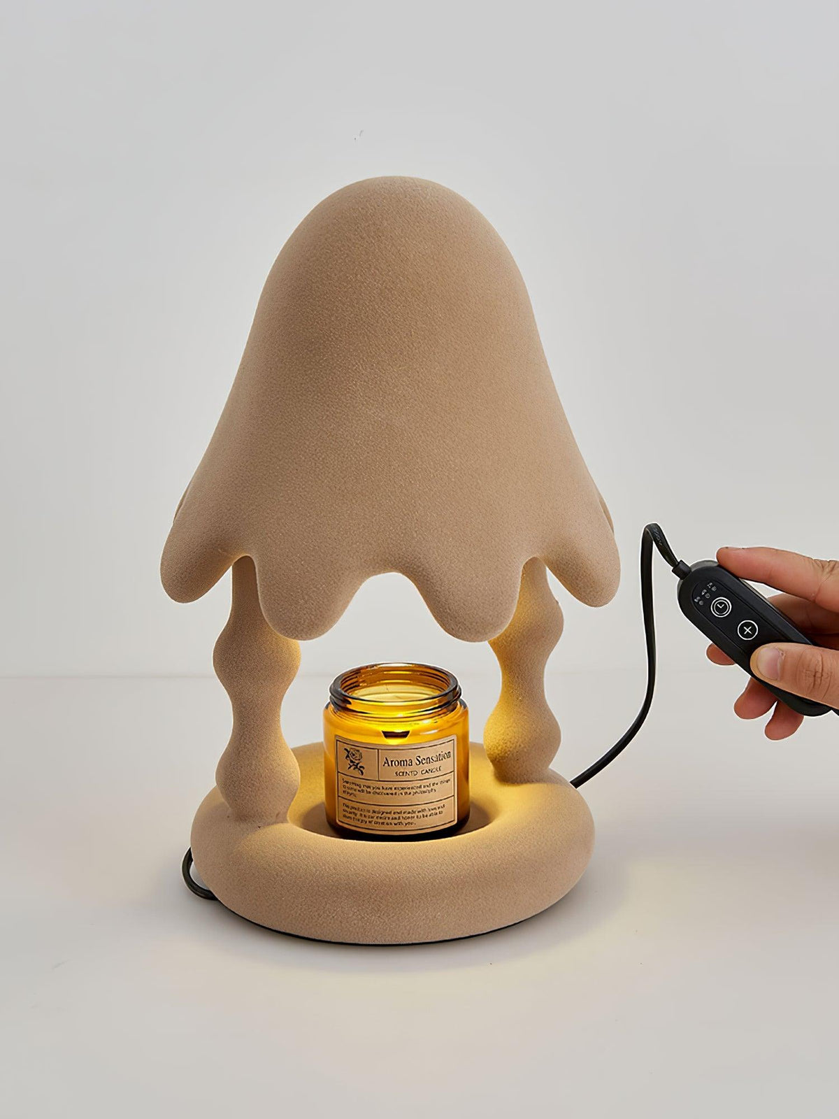 Alcariol abstracte hanglamp met flocking-hars