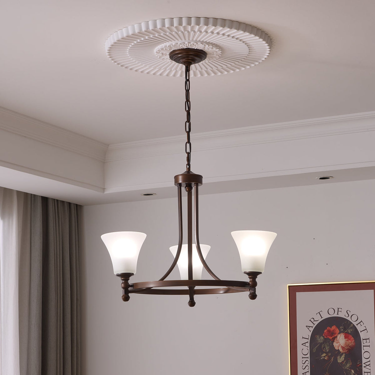 Celestine Traditionele Elegantie Vintage Glow Kroonluchter