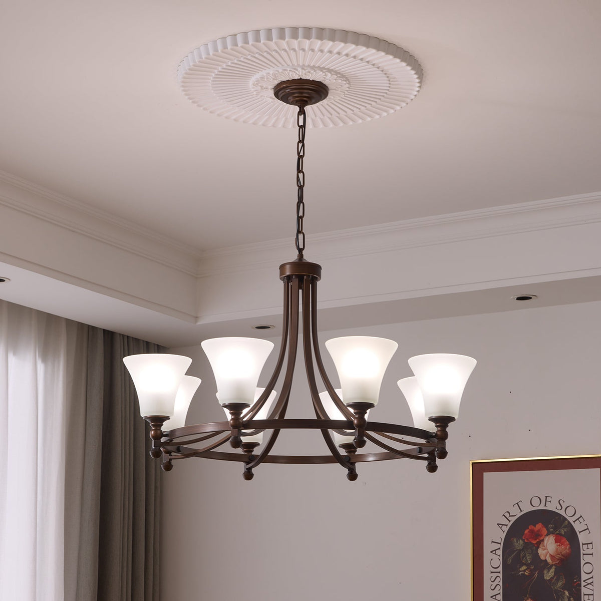 Celestine Traditionele Elegantie Vintage Glow Kroonluchter