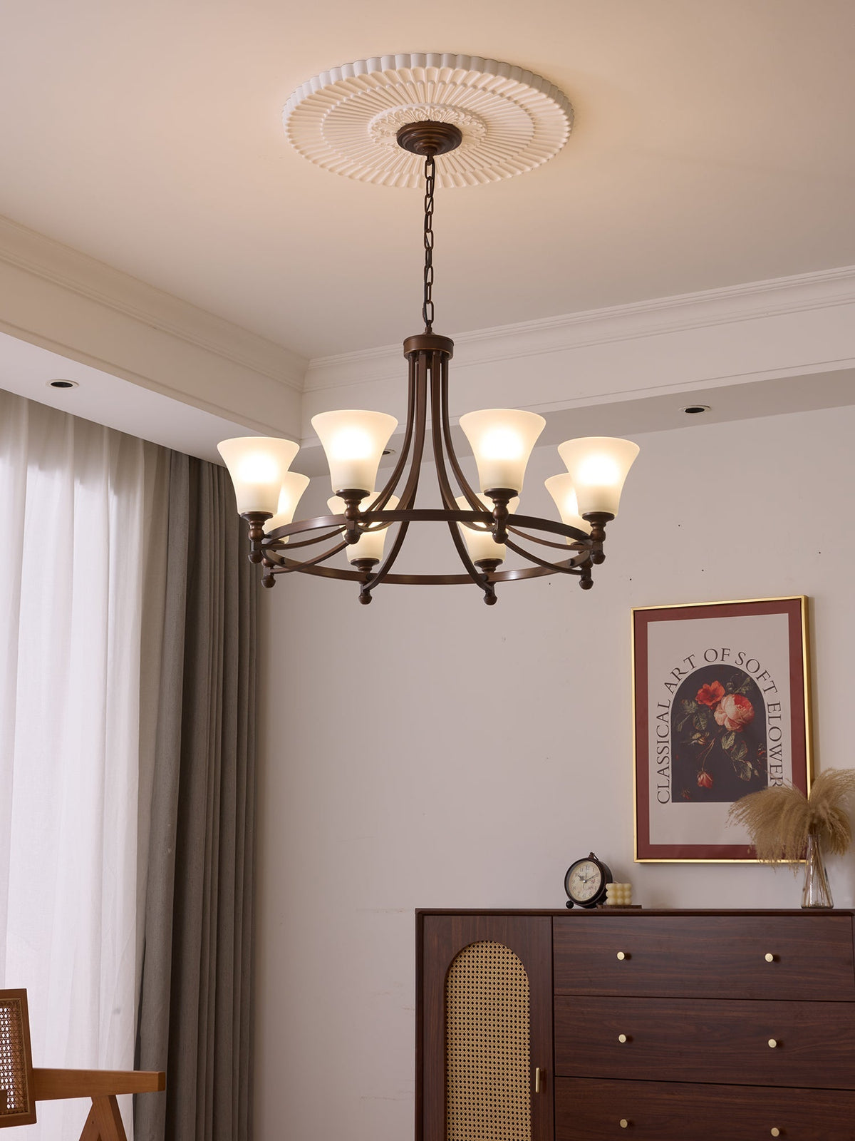 Celestine Traditionele Elegantie Vintage Glow Kroonluchter