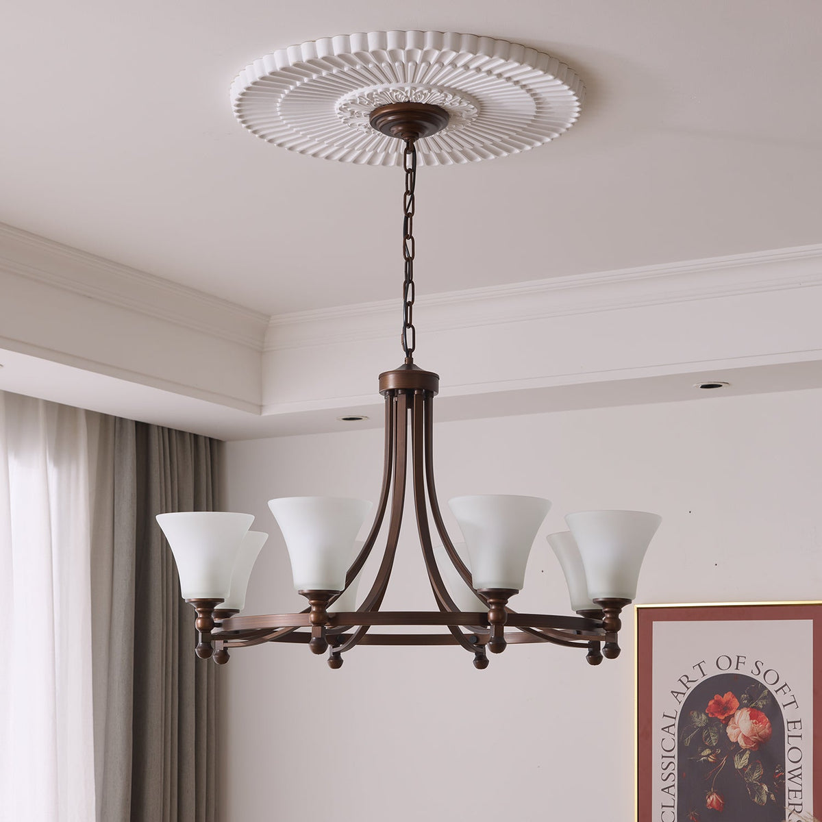 Celestine Traditionele Elegantie Vintage Glow Kroonluchter