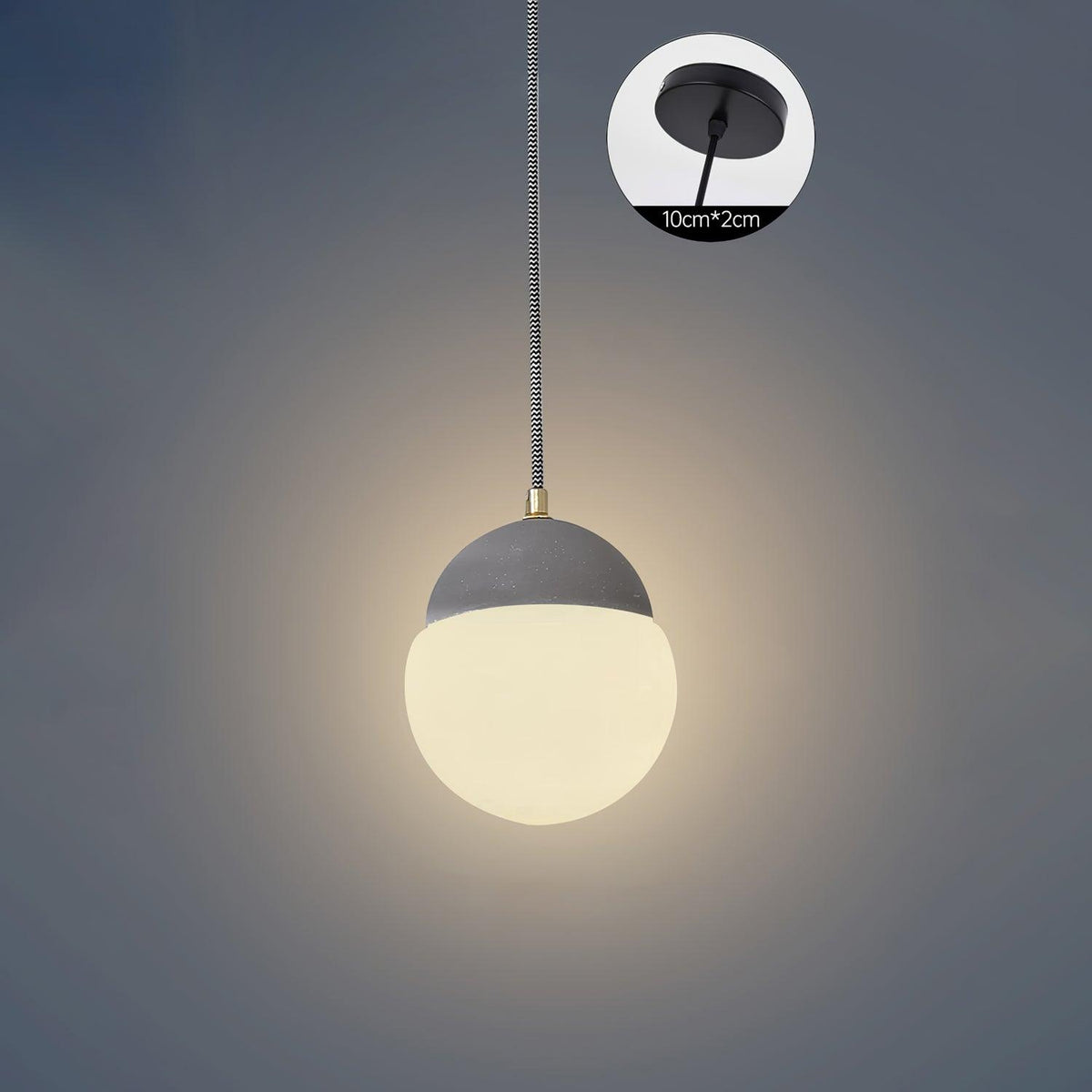 Ilraearis hanglamp met glas