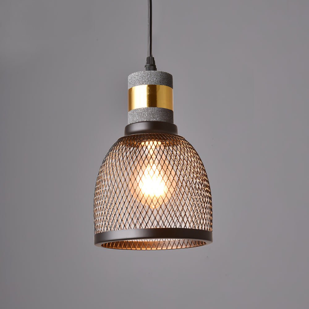 Lumeraine hanglamp van cement met mesh