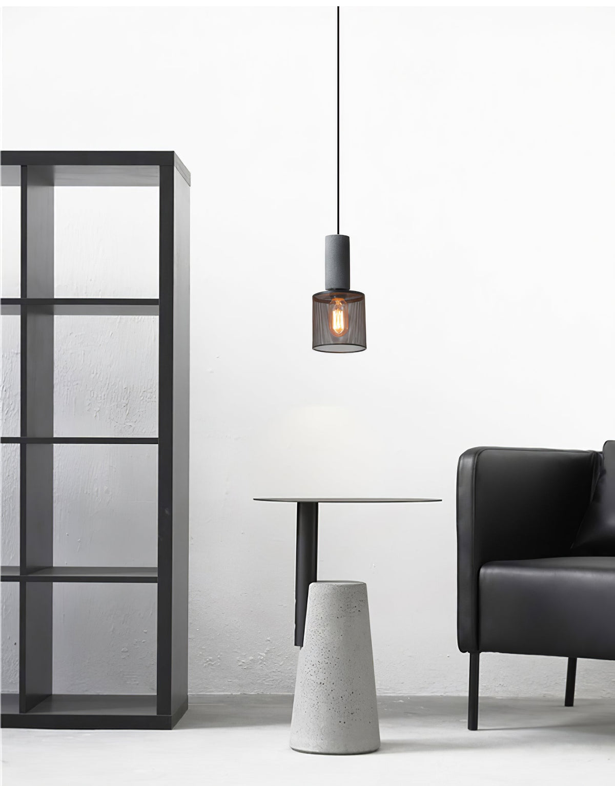 Lumeraine hanglamp van cement met mesh