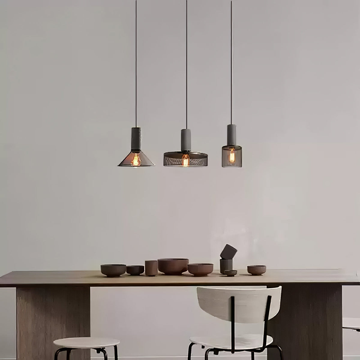 Lumeraine hanglamp van cement met mesh
