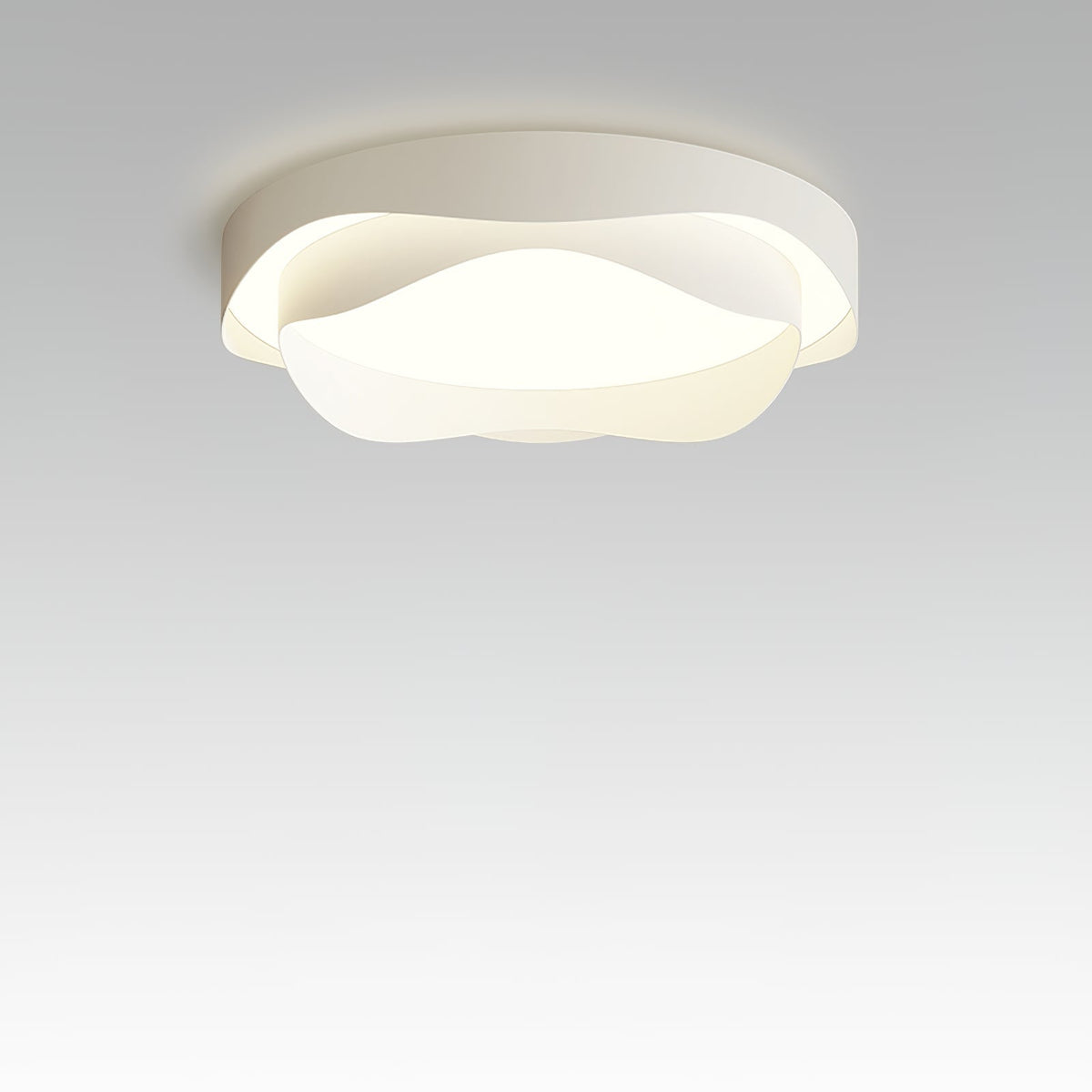 Elaisise plafondlamp Wit voor woonkamer