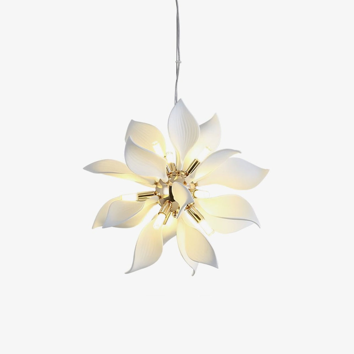 Avir hanglamp met keramische bloemblaadjes