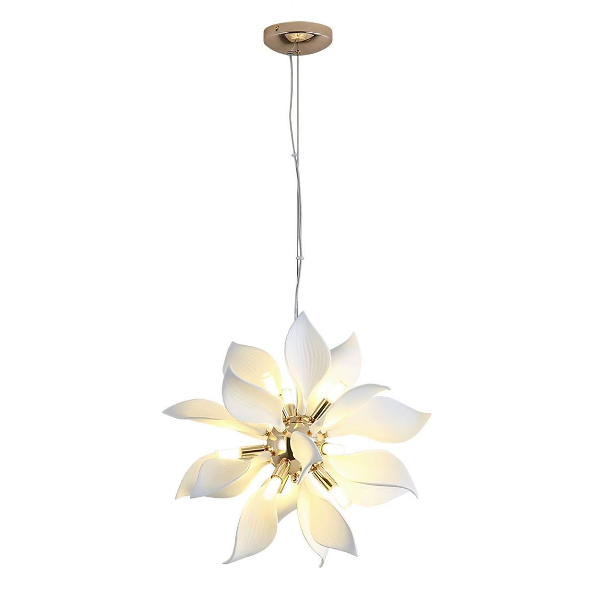 Avir hanglamp met keramische bloemblaadjes