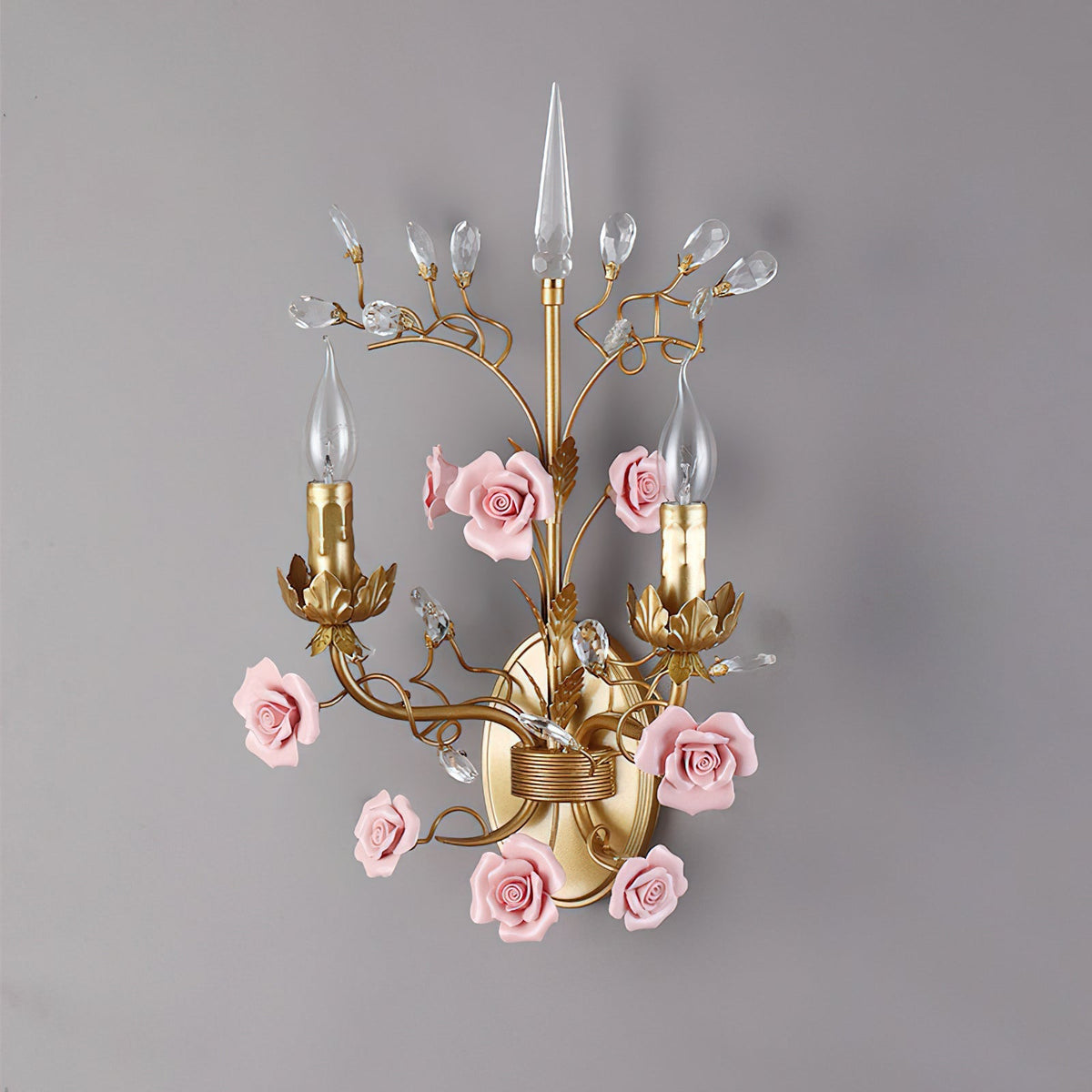 Roselyn keramische wijnstok wandlamp