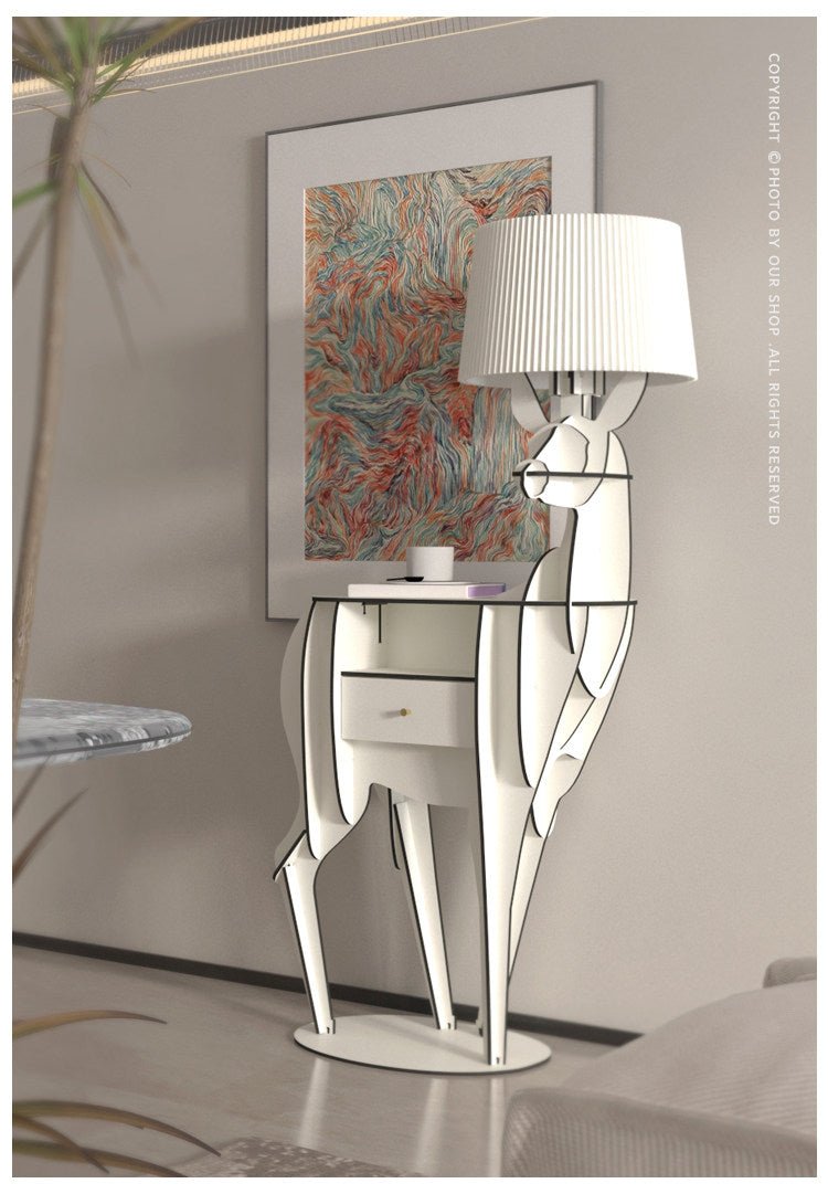 Cervus vloerlamp met diepe kap
