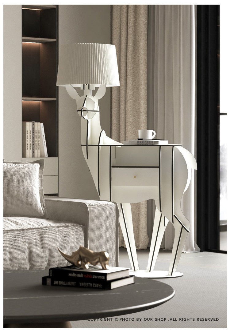 Cervus vloerlamp met diepe kap
