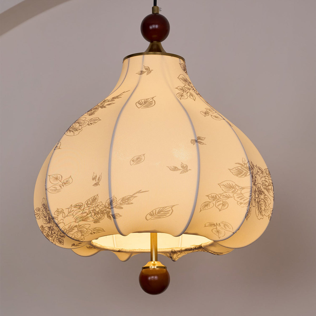 Favian Vintage Houten hanglamp