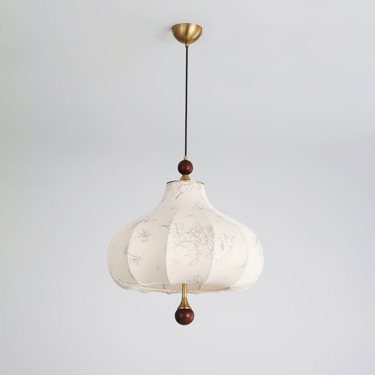 Favian Vintage Houten hanglamp
