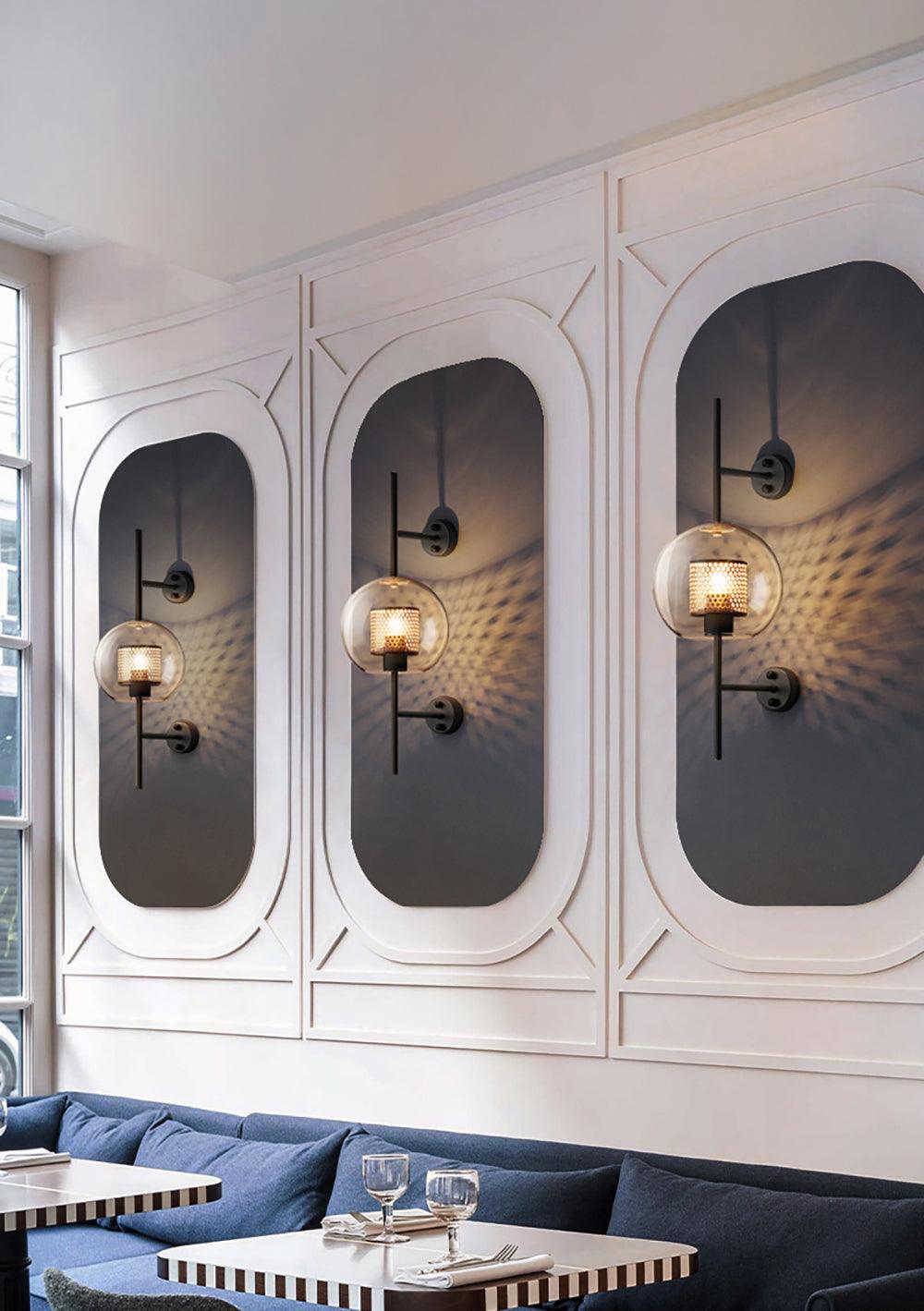 Peta Premium Noords Kunstzinnig Glas Wandlamp