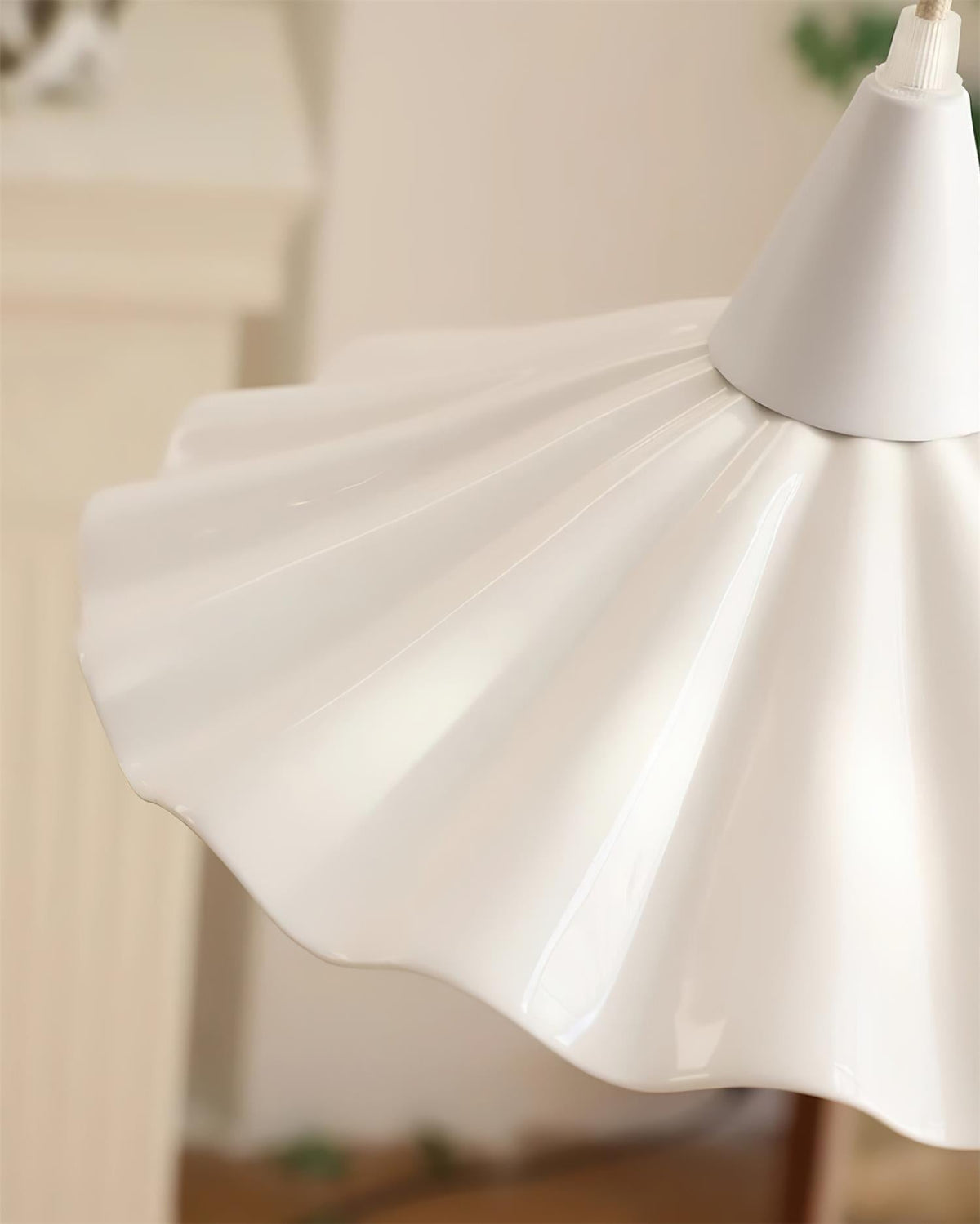 Zavo Witte Keramische hanglamp