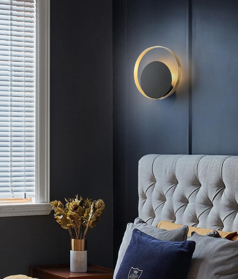 Erliren Moderne minimalistische ronde wandlamp