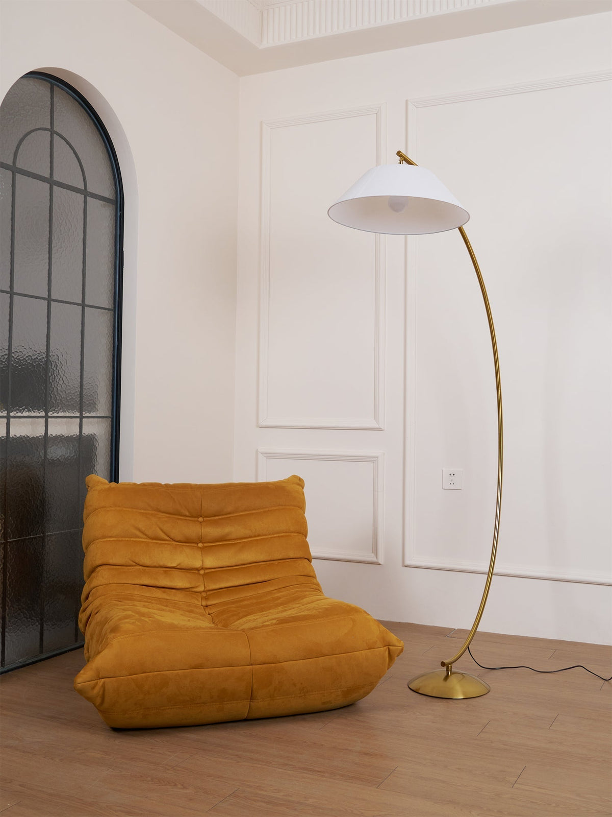 Veradin Stalen vloerlamp van vezel