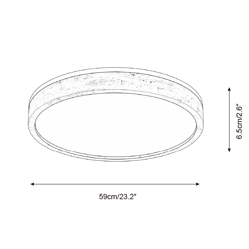 Plafondlamp travertin