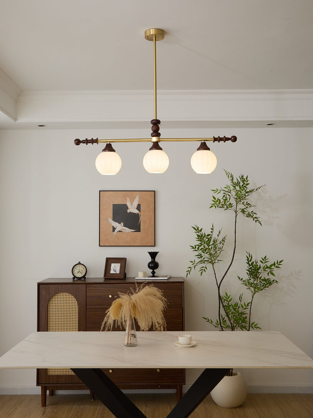 Vosole Traditionele Elegantie Vintage Hout Kroonluchter