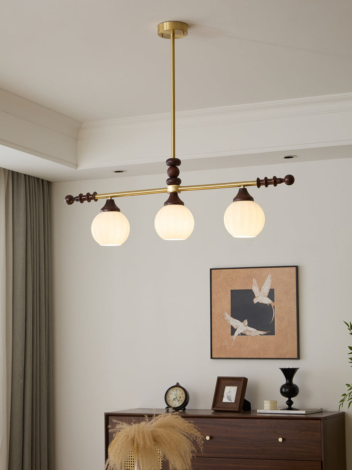 Vosole Traditionele Elegantie Vintage Hout Kroonluchter