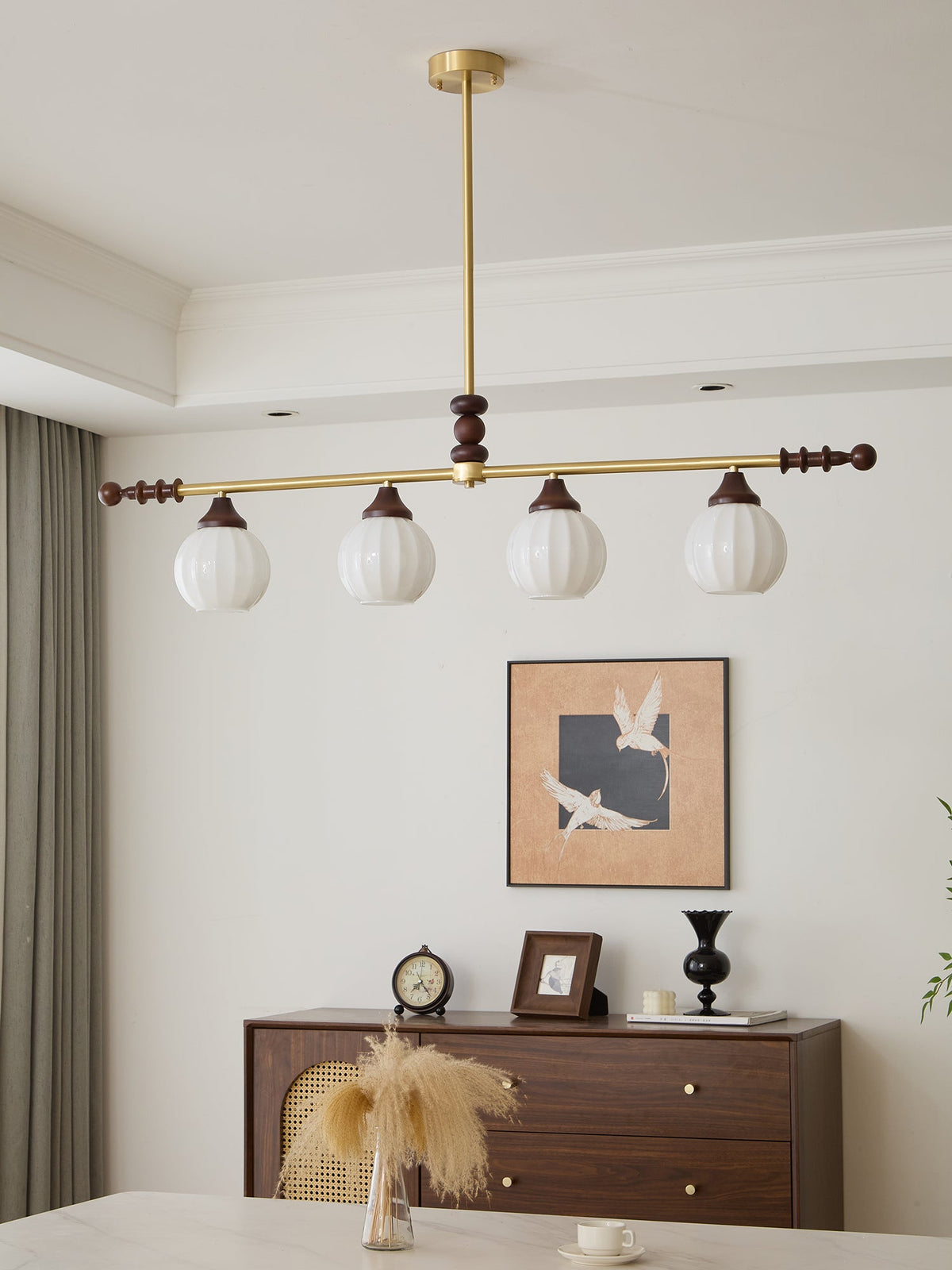 Vosole Traditionele Elegantie Vintage Hout Kroonluchter