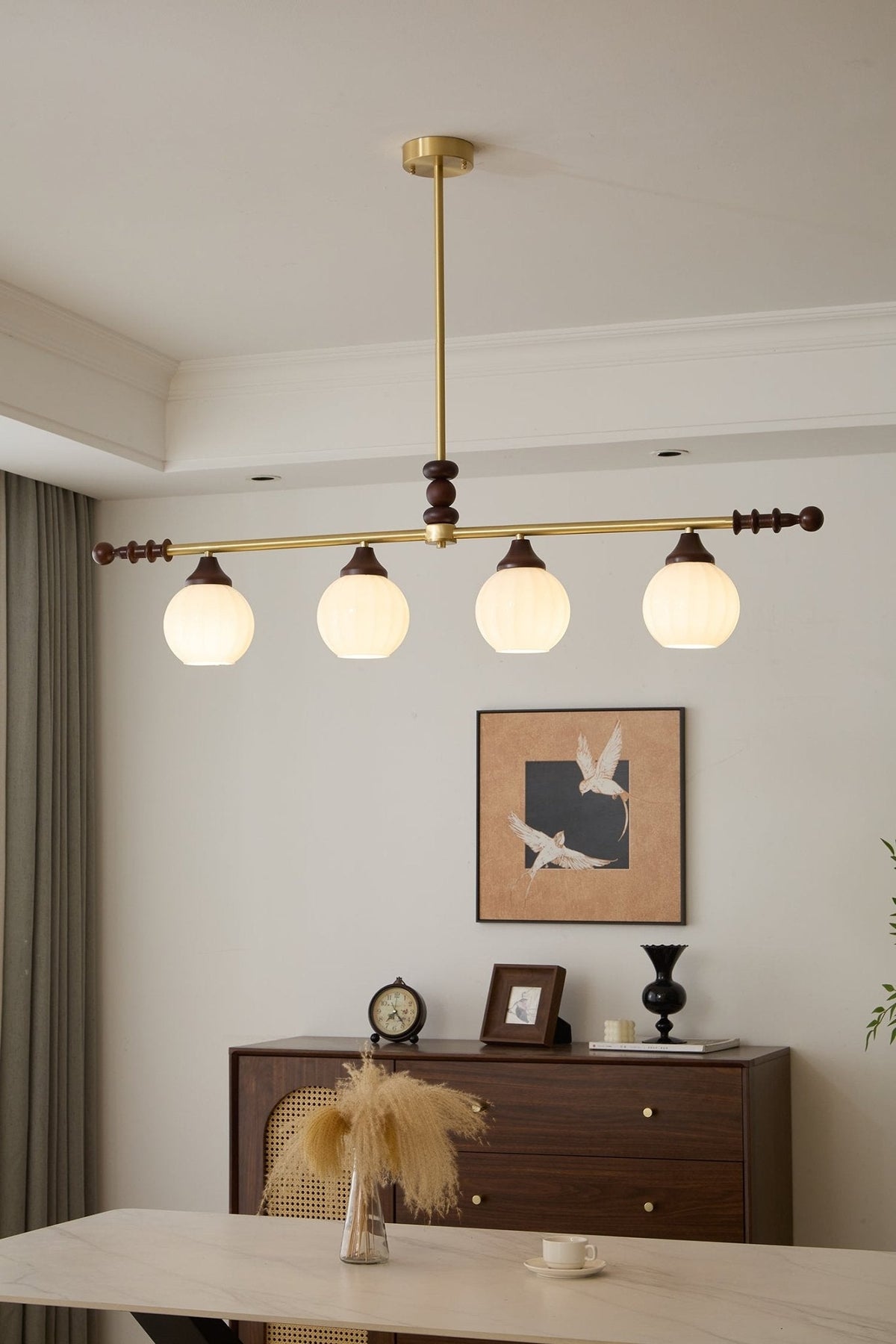 Vosole Traditionele Elegantie Vintage Hout Kroonluchter